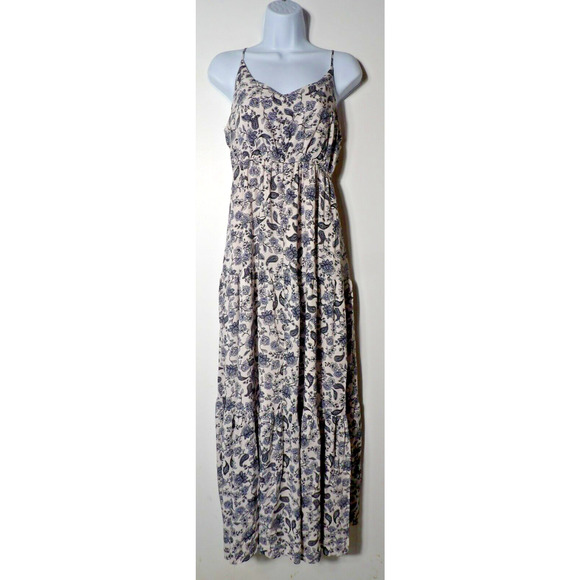 BB Dakota Tiered Maxi Dress Medium Tank Floral Boho Hippie Cottage Core - Picture 1 of 16